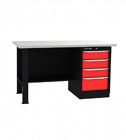 На сайте Трейдимпорт можно недорого купить Верстак промышленный однотумбовый ATLAS CT1500Z-L-B031. 