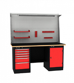 На сайте Трейдимпорт можно недорого купить Верстак промышленный двухтумбовый ATLAS CT1700M4-B411-D1-Р2L. 